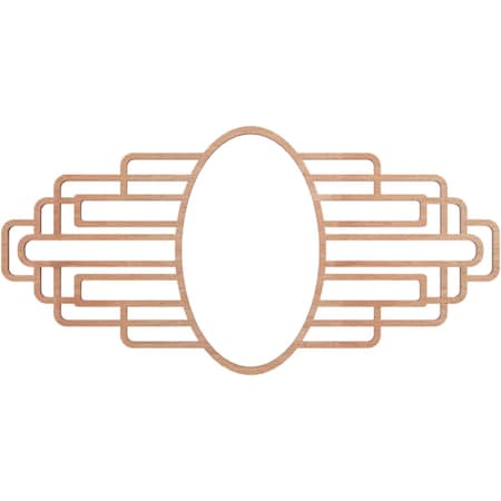 Ekena Millwork Elizabeth Wood Fretwork Pierced Ceiling Medallion, Cherry, 16"W x 8"H x 4 3/8"IW x 7 5/8"IH x 1/4"T CMWP16X08X0250EBCH